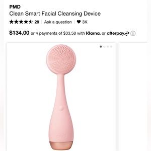 PMD Cleansmart Facial device near new. Navy blue.